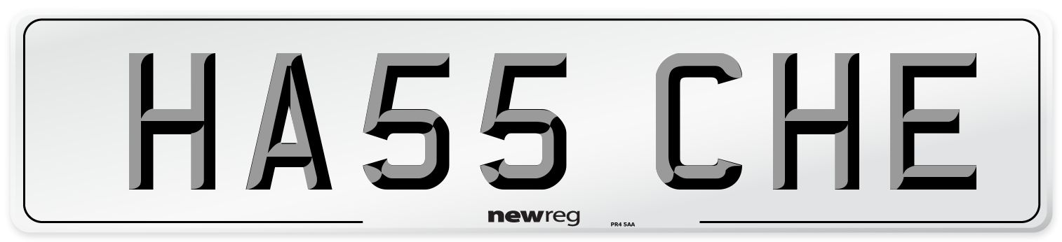 HA55 CHE Number Plate from New Reg